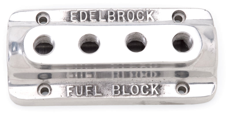 Edelbrock Fuel Block Quad Polished