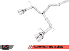 Load image into Gallery viewer, AWE Tuning Subaru WRX/STI VA/GV Sedan Track Edition Exhaust - Chrome Silver Tips (102mm)