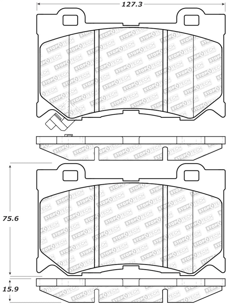 StopTech Street Select Brake Pads - Front