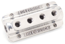 Load image into Gallery viewer, Edelbrock Fuel Block Quad Polished