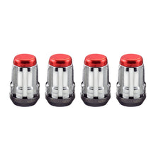 Load image into Gallery viewer, McGard SplineDrive Lug Nut (Cone Seat) M12X1.5 / 1.24in. Length (4-Pack) - Red Cap (Req. Tool)