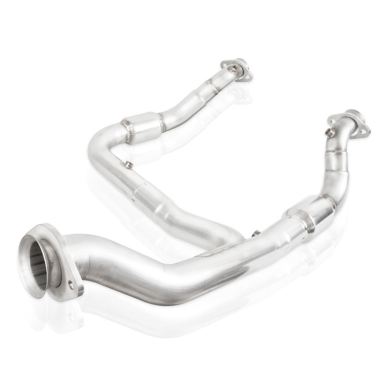 Stainless Works 2015-16 F150 2.7L Downpipe 3in High-Flow Cats Y-Pipe Factory Connection