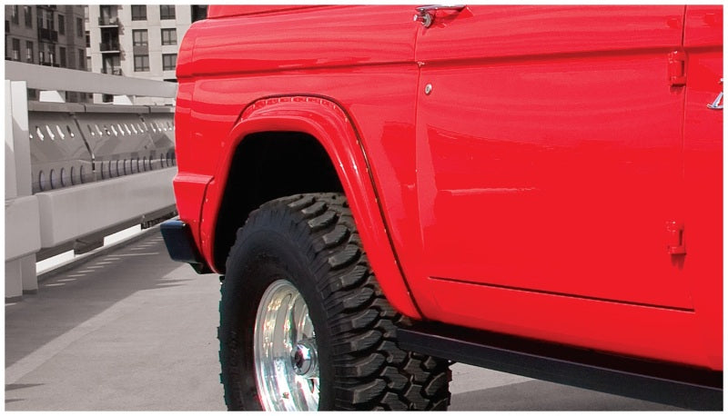 Bushwacker 66-77 Ford Bronco Cutout Style Flares 2pc - Black