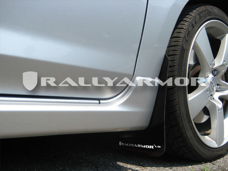 Rally Armor 2004-2009 Mazda3/Speed 3 UR Black Mud Flap w/ White Logo