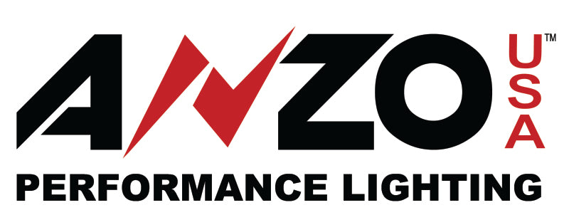 ANZO 2013-2015 Ford Escape Projector Headlights w/ U-Bar Black