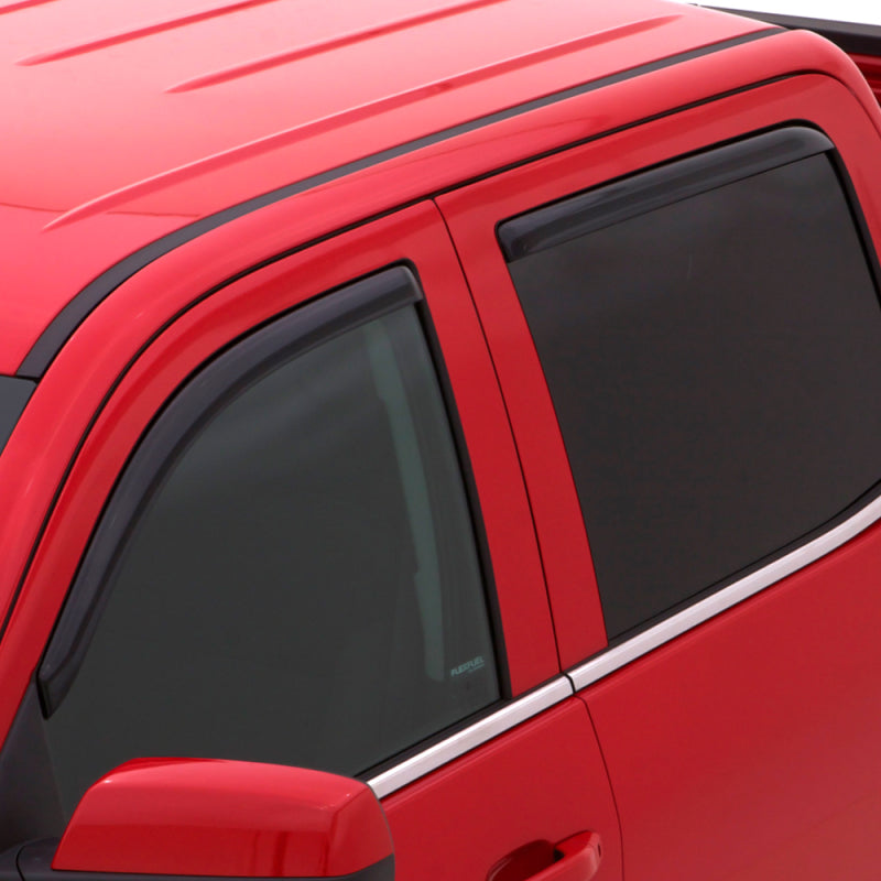 AVS 2019 GMC 1500 Extended Cab Ventvisor In-Channel Front & Rear Window Deflectors 4pc - Smoke