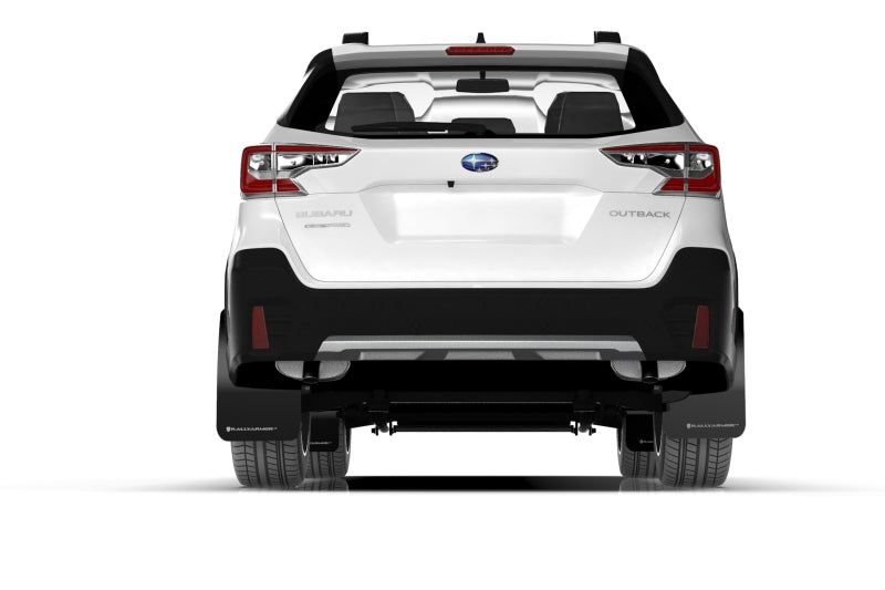Rally Armor 20+ Subaru Outback UR Black Mud Flap w/ Grey Logo