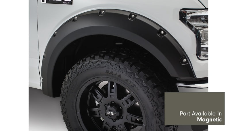 Bushwacker 16-17 Ford F-150 Styleside Pocket Style Flares 4pc 78.9/67.1/97.6in Bed - Magnetic