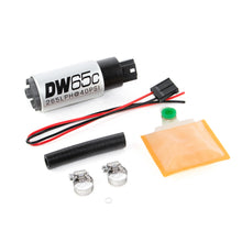 Load image into Gallery viewer, DeatschWerks 265 LPH DW65C Series Compact Fuel Pump w/o Mounting Clips (w/ Universal Install Kit)