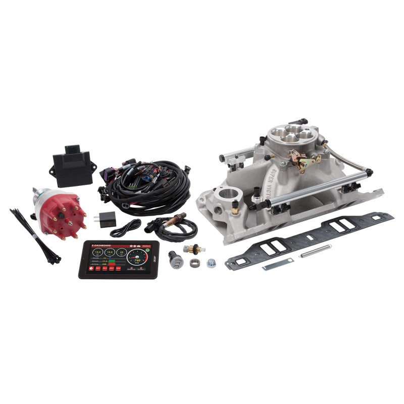 Edelbrock Pro-Flo 4 Fuel Injection Kit Seq Port SB Chrysler 318-360 CI 625 Max HP 35 LbHr Injectors