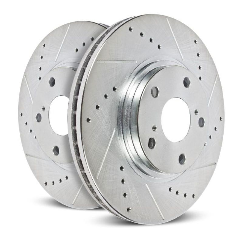 Power Stop 11-19 Chevrolet Silverado 2500 HD Front Evolution Drilled & Slotted Rotors - Pair