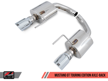 Load image into Gallery viewer, AWE Tuning S550 Mustang GT Axle-back Exhaust - Touring Edition (Chrome Silver Tips)