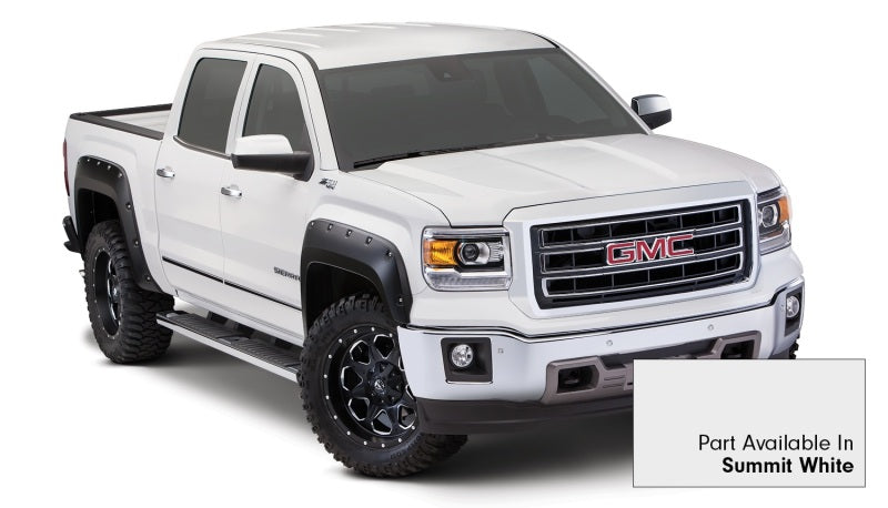 Bushwacker 15-15 GMC Sierra 1500 Pocket Style Flares 4pc - Summit White