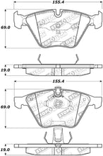 Load image into Gallery viewer, StopTech Performance 07-09 BMW E90/E92/E93 335i Coupe/Sedan Front Brake Pads D918