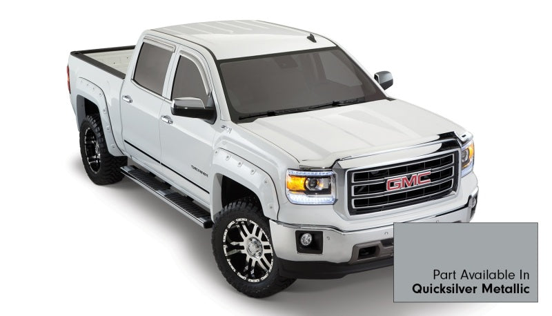 Bushwacker 15-15 GMC Sierra 1500 Boss Pocket Style Flares 4pc 69.3/78.8/97.6in Bed - Quicksilver