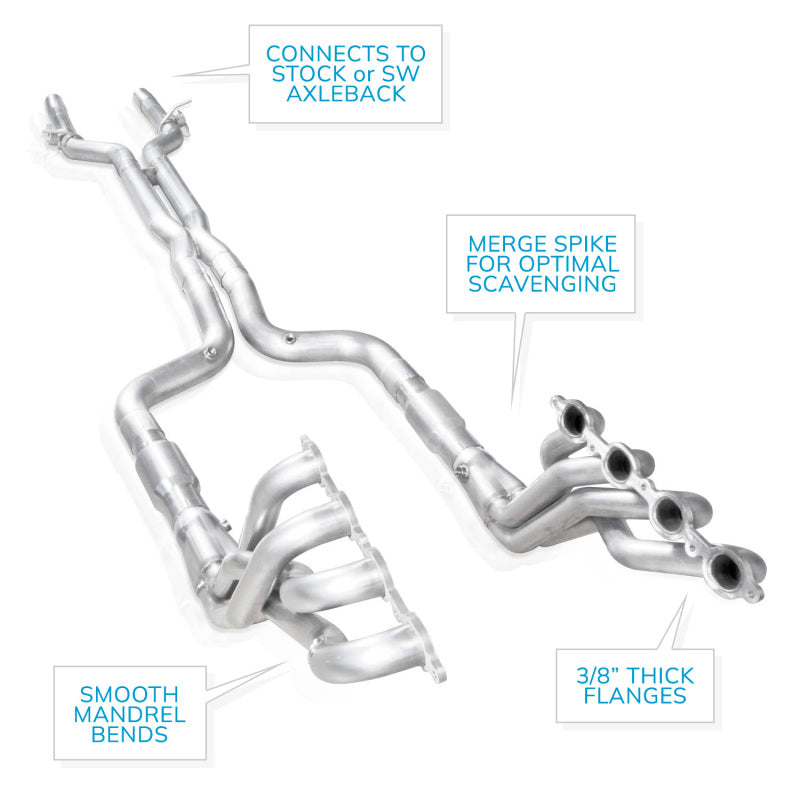 Stainless Power 16-22 Camaro 6.2L Headers 1-7/8in Primaries 3in Collectors High-Flow Cats