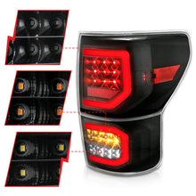 Load image into Gallery viewer, ANZO 2007-2013 Toyota Tundra LED Taillights Plank Style Black w/Clear Lens