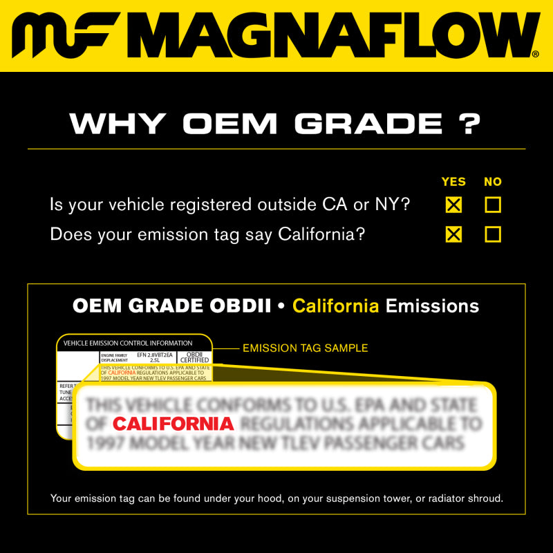 MagnaFlow 04-09 Toyota Prius L4 OEM Underbody Single Direct Fit EPA Compliant Catalytic Converter