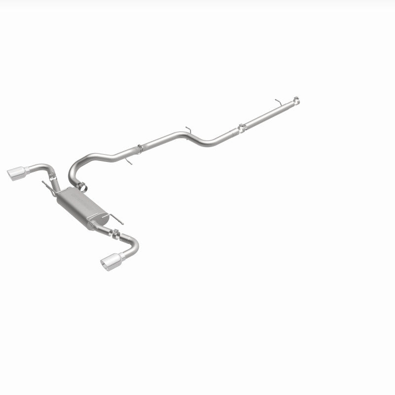 MagnaFlow 10-12 Mazda 3 L4 2.5L Hatchback Split Rear Exit Stainless Cat Back Performance Exhaust