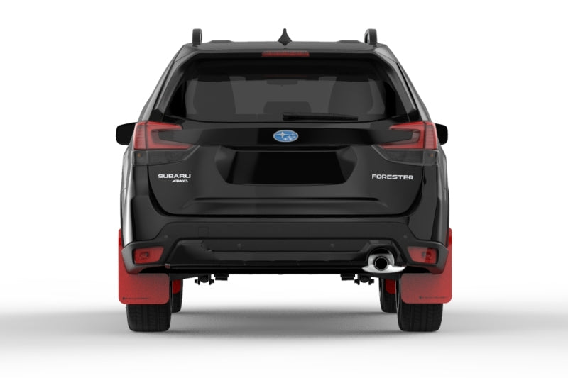 Rally Armor 2019 Subaru Forester UR Red Mud Flap w/ Black Logo
