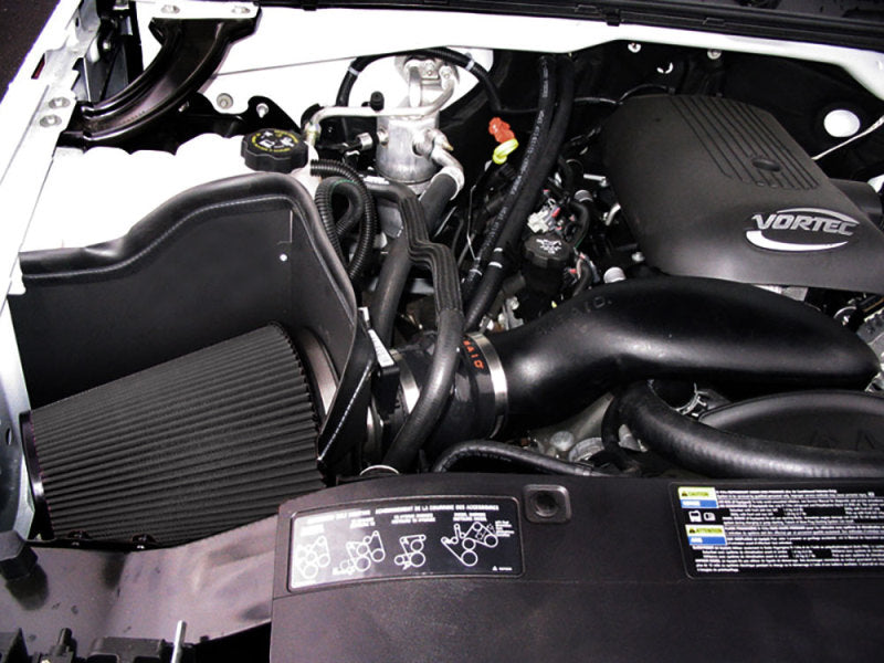 Airaid 2006 Chevy 4.8/5.3/6.0 (w/ Elec Fan/High Hood) CAD Intake System w/ Tube (Dry / Black Media)