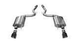 Corsa 2015 Ford Mustang GT 5.0 3in Axle Back Exhaust Black Dual Tips (Touring)