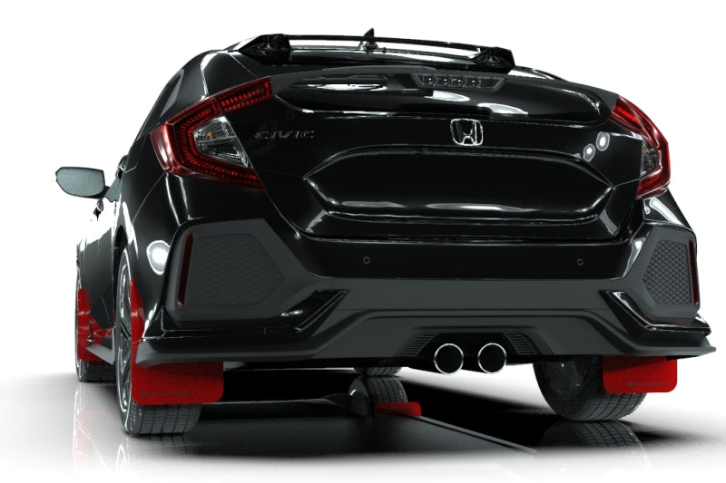Rally Armor 17-19 Honda Civic Sport Touring Red UR Mud Flap w/ Black Logo