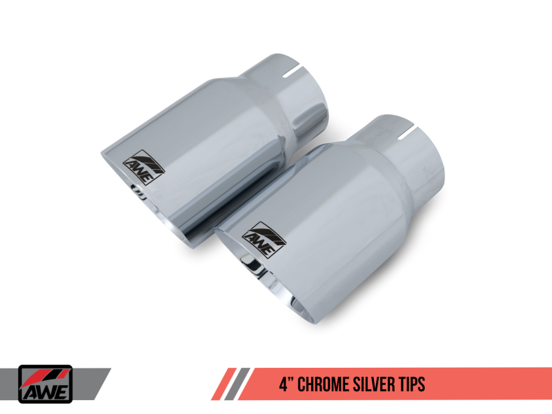 AWE Tuning S550 Mustang GT Axle-back Exhaust - Touring Edition (Chrome Silver Tips)