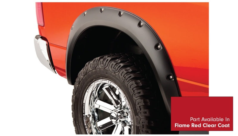 Bushwacker 16-18 Dodge Ram 1500 Fleetside Pocket Style Flares 4pc 67.4/76.3/96.3in Bed - Flame Red