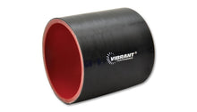 Load image into Gallery viewer, Vibrant 4 Ply Reinforced Silicone Straight Hose Coupling - 1.75in I.D. x 3in long (Black)