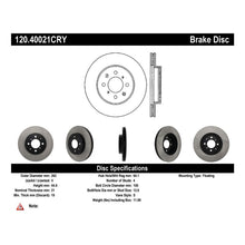 Load image into Gallery viewer, Stoptech Acura &amp; Honda Civic/Del Sol Front CRYO-STOP Rotor