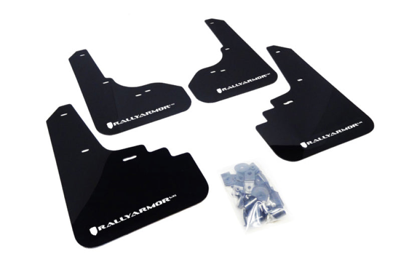 Rally Armor 2005-2009 Legacy GT and Outback UR Black Mud Flap w/ White Logo