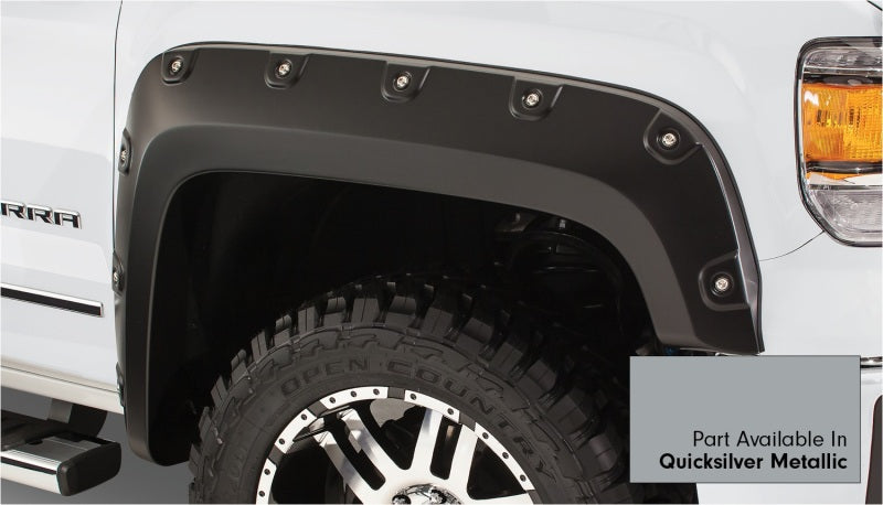 Bushwacker 15-15 GMC Sierra 1500 Boss Pocket Style Flares 4pc 69.3/78.8/97.6in Bed - Quicksilver