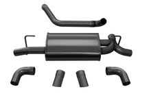 Load image into Gallery viewer, Corsa 18+ Jeep Wrangler JL 2.5in Dual Rear Turn Down Exit Black Sport Axle-Back Exhaust