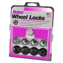 Load image into Gallery viewer, McGard Wheel Lock Nut Set - 4pk. (Under Hub Cap / Radius Seat) M14X1.5 / 19mm Hex / .890in. L w/Caps