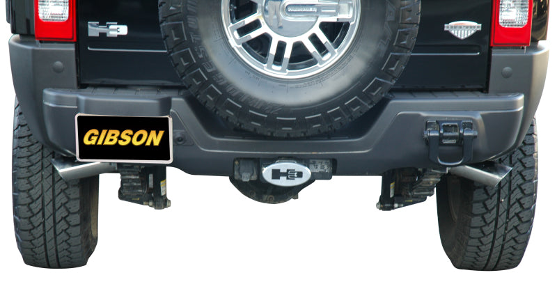 Gibson 08-10 Hummer H3 Alpha 5.3L 2.5in Cat-Back Dual Extreme Exhaust - Stainless