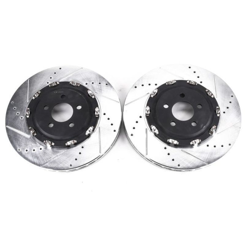 Power Stop 15-19 Dodge Challenger Front Evolution Drilled & Slotted Rotors - Pair