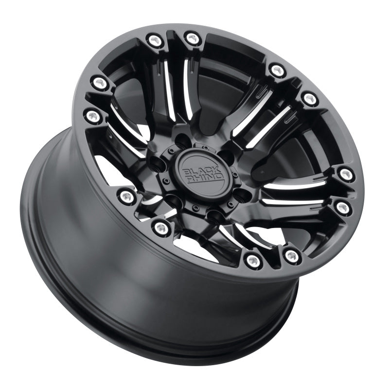 Black Rhino Asagai 20x9.5 6x139.7 ET-18 CB 112.1 Matte Black w/Machined Spoke/Stainless Bolts Wheel