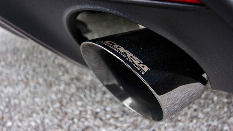 Corsa 2015 Ford Mustang GT 5.0 3in Axle Back Exhaust Polish Dual Tips (Touring)