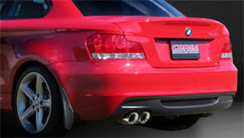 Corsa 08-10 BMW 135i Coupe E82 Polished Sport Axle-Back Exhaust