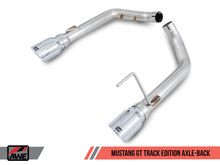 Load image into Gallery viewer, AWE Tuning S550 Mustang GT Axle-back Exhaust - Track Edition (Chrome Silver Tips)