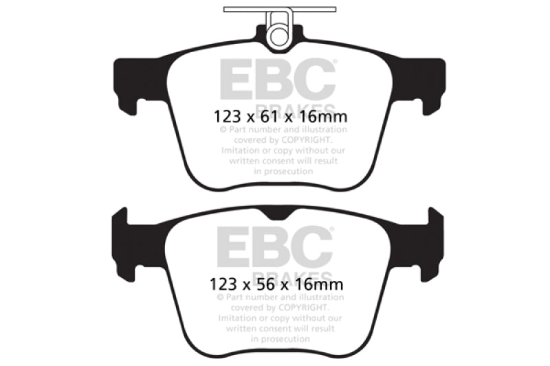 EBC 14+ Audi S3 2.0 Turbo Redstuff Rear Brake Pads